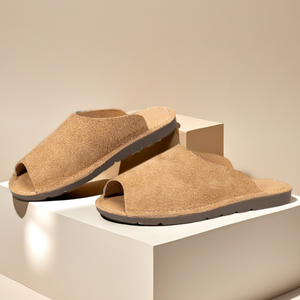 <span class=keywords><strong>Sandales</strong></span> d'été pour hommes en cuir suédé véritable, pour la randonnée en plein air, style <span class=keywords><strong>gladiateur</strong></span>, confortables, pieds nus, semelle extérieure en caoutchouc antidérapante - Product Image 4