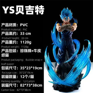 Figurine de collection Dragon Vegeta Super <span class=keywords><strong>Saiyan</strong></span> <span class=keywords><strong>Manga</strong></span> 33 cm, jouet décoratif, cadeau, statue, figurine en PVC d'anime - Product Image 2