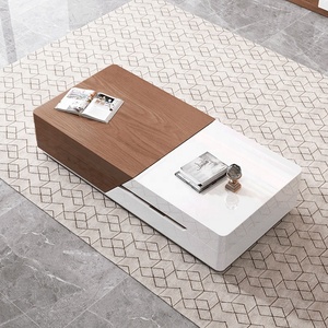 Wholesale Chinese Style Modern <strong>Rectangle</strong> Hidden Storage <strong>Table</strong> Basse Living Room Wood <strong>Coffee</strong> <strong>Table</strong> - Product Image 2