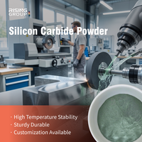 Carbure de silicium noir à haute température de fusion 97% SiC, matières premières SiC de haute qualité, poudre de SiO2 200 Mesh pour l'industrie métallurgique