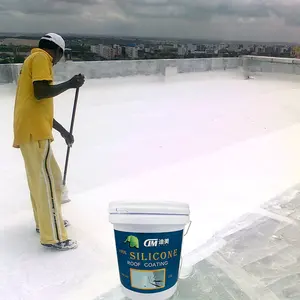 Lapisan karet silikon tahan air untuk permukaan atap datar beton