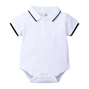 Setelan Kaos Polo dan Celana Pendek Katun Murni Warna Solid untuk Anak Laki-laki Musim Panas, Kerah Lipat, Gaya <span class=keywords><strong>Gentleman</strong></span> Bayi, Pakaian Seragam Keluarga - Product Image 2