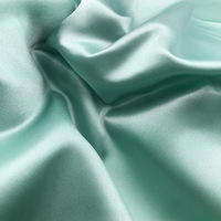 Tissu satiné en polyester tissé extensible antistatique uni de qualité supérieure pour femmes Abaya Hijab Burqa Châle Vêtements