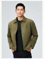 Bosha 2023 Blazer boutonné décontracté pour hommes, teint sur mesure, motif solide avec col rabattu, manteau de printemps ODM