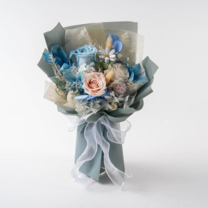 Tendance 2026 : <span class=keywords><strong>Bouquet</strong></span> <span class=keywords><strong>de</strong></span> fleurs éternelles personnalisable, cadeau idéal pour la fête des Mères, décoration intérieure et mariage - Product Image 3