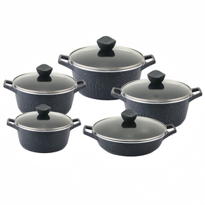 Marmites à soupe 10 pièces en <span class=keywords><strong>aluminium</strong></span> moulé sous pression, ustensiles de cuisine antiadhésifs, marmite et casserole peu profonde avec logo personnalisé - Product Image 6