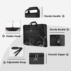 Échantillon gratuit : Sac de voyage pliable en PU pour vêtements, multi-usages, pour femmes - Product Image 3