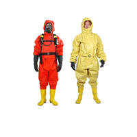 Combinaison de protection chimique intégrale unisexe pour interventions d'urgence et lutte contre les incendies, résistante aux liquides et aux particules