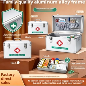 Suministros Médicos al por Mayor de Fábrica, Kits de Primeros Auxilios <span class=keywords><strong>para</strong></span> el <span class=keywords><strong>Hogar</strong></span>, Estuche Médico de Seguridad de Emergencia de Aleación de Aluminio - Product Image 4