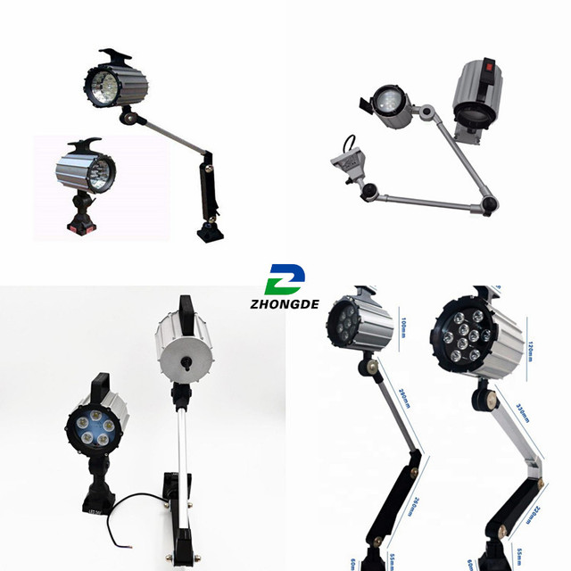 Waterproof LED Working Lamp for Machine Tool Long Arm 12W Gooseneck Working Lamp