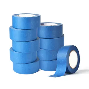 紙マスキングテープ、UV耐性自動車用和紙テープカスタム印刷、塗装用ブルーマスキングテープ、