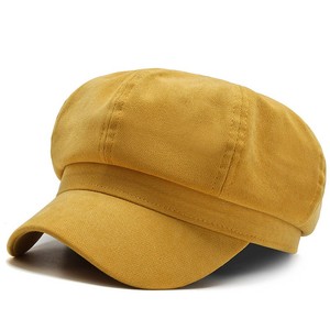 Venta al por mayor <span class=keywords><strong>de</strong></span> moda personalizada <span class=keywords><strong>calabaza</strong></span> pintor artista 8 paneles Newsboy mujeres invierno señoras boina en blanco sombrero - Product Image 6