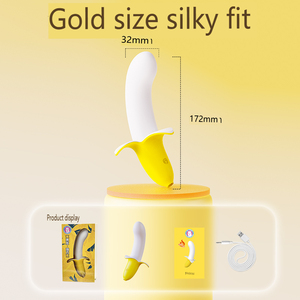 Envío rápido desde el almacén de EE. UU. <span class=keywords><strong>Mini</strong></span> vibrador de plátano lindo juguete vibrador de silicona para mujeres masajeador de bolsillo discreto - Product Image 1