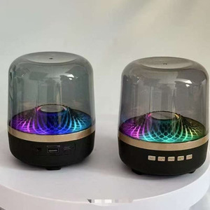 Portable Speaker <b>Wireless</b> Rechargeable With RGB <b>Lights</b> Compact Desktop Subwoofer For Home Use - Product Image 2
