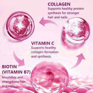 Suplemento de Biotina 100% de Animales Alimentados con Pasto, Marca Personalizada, Promueve la Salud del Cabello, Uñas y Piel, Cápsulas de Colágeno Complejo - Product Image 4