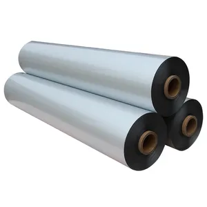 Película de papel de aluminio 9AL 12PET AL HDPE para impermeabilización de techos de asfalto para cinta de butilo de aluminio