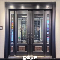 Puerta de Aleación de Zinc de Estilo Europeo/Barroco con Diseño Personalizado Único, Ornamental para Villa, con Recubrimiento en Polvo Tropical de Fábrica
