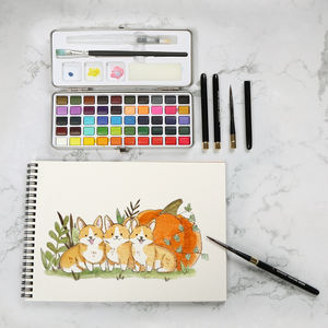 SeamiArt 1pc Pinceau de voyage portable en nylon pour <span class=keywords><strong>aquarelle</strong></span>, détail fin, rond, pour peinture à l'eau - Product Image 5