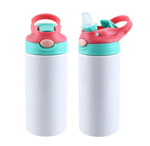 12oz Custom <b>Thermo</b> Portable Back To School 304 Stainless Steel Double-wall Leak-proof Lid With Straw - Product Image 1