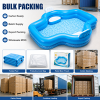 Maßgefertigter Wellenförmiger Aufblasbarer Swimmingpool aus PVC für Familien, Geeignet für Kinder, Erwachsene und Gartenpartys