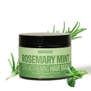Masque Capillaire Fortifiant à la Menthe et au Romarin pour Cheveux Secs et Abîmés – Soin Revitalisant et Lissant en Profondeur - Product Image 1