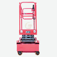 Ascenseur mobile électrique hydraulique de ciseaux de chenille de mini batterie autopropulsée de terrain accidenté d'homme