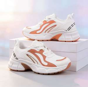 Nouvelles baskets décontractées coréennes pour femmes, collection Printemps-Automne 2026, respirantes, antidérapantes, rehaussantes et épaisses - Product Image 3