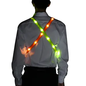 USB phản lưới led dải thắt lưng cho nam giới chạy in the dark