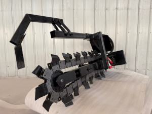 Scavatrice a Catena Idraulica, Macchina Scavatrice per Cavi, Mini Caricatore Skid Steer per Posa di Tubi e Condutture, Scavatrice in Vendita - Product Image 6