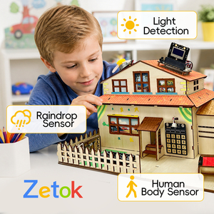 Kit de démarrage interactif Zetok Smart Home pour kit STEM, capteurs IoT, jouet éducatif, projets DIY pour enfants de 8 ans et plus, facile à utiliser - Product Image 2