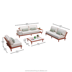 Osmen Courtyard Freetime - Juego de Muebles de Jardín de Aluminio para Exteriores, 4 Piezas, Os502401-4a - Product Image 6