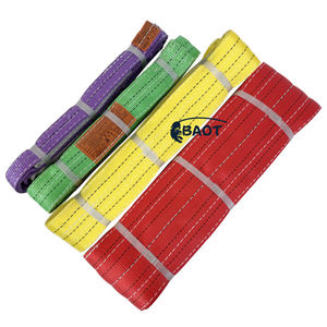 Penjualan Panas Tali Pengikat Barang Satu Arah Double Eye Webbing <span class=keywords><strong>Sling</strong></span> Polyester Kekuatan Tinggi Tahan Abrasi Tali Pengangkat - Product Image 5