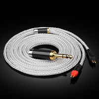 ATAUDIO HIFI - Cables de Audio de Alta Fidelidad con Conector XLR de 4 Pines Chapado en Oro y OCC Plateado para Auriculares de Reproductor/Computadora Sony