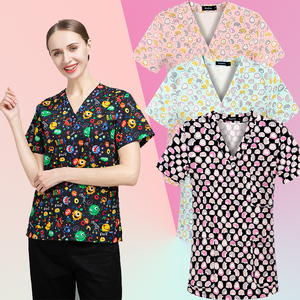 Camici Medici Unisex Stampati - Tessuto Non Elastico, Popolari <span class=keywords><strong>in</strong></span> Australia, Disponibili all'Ingrosso e Adatti per la Vendita all'Ingrosso, Resistenti alle Pieghe - Product Image 1