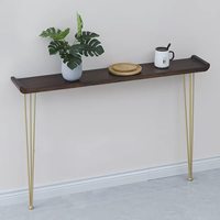 Pieds de table basse en fer noir thermolaqué durables, personnalisables pour chambre, hôpital, salon, appartement