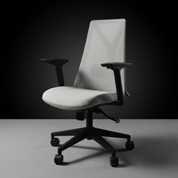 Chaise de bureau moderne jaune mi-dossier chaises de bureau à domicile salle de réunion chaise en plastique à cadre blanc