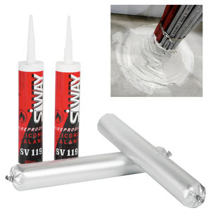 Scellant et adhésif ignifuge UL pour usine, 300 ml, pour joints flexibles, scellant silicone ignifuge pour systèmes d'échappement - Product Image 1