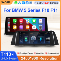 Reproductor Multimedia para Auto STWEI con Pantalla HD de 12.8'' y 2400*900, CarPlay y Android Auto para BMW Serie 5 F10 F11 2012-2017 CIC NBT