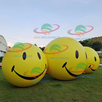 Ballon gonflable géant en PVC imperméable à l'hélium avec LED pour la publicité