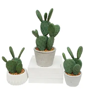 Wholesale Succulents Cactus Artificial Plants Indoor And Outdoor Decoration Artificial Plant Cactus Bonsai In Pot