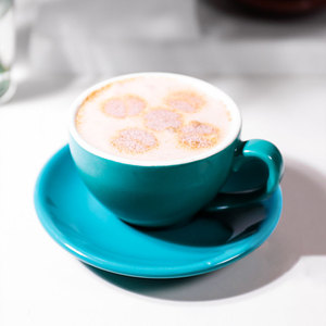 Gelas Keramik Grosir Cangkir Putih dengan Piring Teh Espresso Kopi Cangkir Teh dan Set Piring - Product Image 4