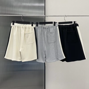 S-3xl กางเกงขาสั้นผู้ชายสำหรับฤดูร้อน2022กางเกงผ้าฝ้ายแห้งเร็วกางเกงขาสั้นผู้ชายกางเกงขาสั้นผ้าฝ้ายสีทึบสำหรับนักกีฬา - Product Image 5