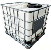 Réservoir d'eau IBC empilable de haute qualité 1000L utilisé pour le stockage de produits chimiques