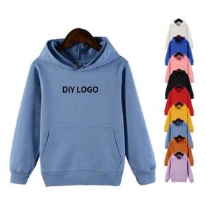 Sudadera con Capucha para Niños y Niñas, con Logotipo Personalizado Bordado en 3D, Ropa Deportiva de Otoño, Tela de Felpa, con Bolsillo - Product Image 2