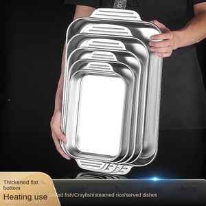 <span class=keywords><strong>Plaque</strong></span> à Poisson Grillé <span class=keywords><strong>Rectangulaire</strong></span> en Acier Inoxydable, <span class=keywords><strong>Plaque</strong></span> à <span class=keywords><strong>Induction</strong></span> Commerciale, pour la Cuisine, la Maison, les Plats et les Assiettes - Product Image 3