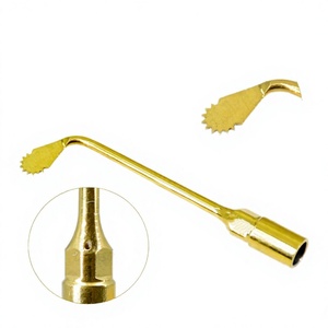 Pointe chirurgicale dentaire dorée avec lame courbée pour équipement de thérapie orale, utilisation manuelle - Product Image 4