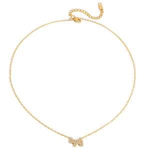 Collar con Colgante de Perro en Tono Dorado, con Engaste Pavé, de Acero Inoxidable, para Uso Diario, Joyería con Dije Temático de Animal - Product Image 5