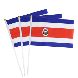 Drapeau de la Costa Rica, petit drapeau miniature à main, 5x8 pouces - Product Image 3