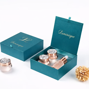Customized Cosmetic Packaging Box Rigid Magnetic Closure Box with Custom Insert for Beauty <b>Set</b> Shiny Box OEM ODM Manufacturer - Product Image 1