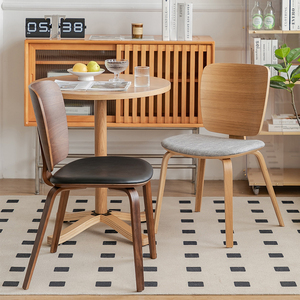 Sillas de Comedor Modernas de Madera Maciza Curvada con Respaldo Alto, Muebles para Comedor de Hotel y Restaurante, Más Populares - Product Image 1